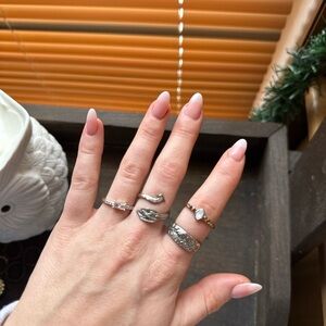 Silver Ring Set